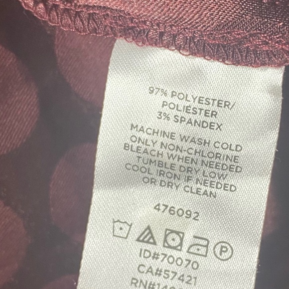 Ann Taylor Burgundy Satin Top - Picture 5 of 5